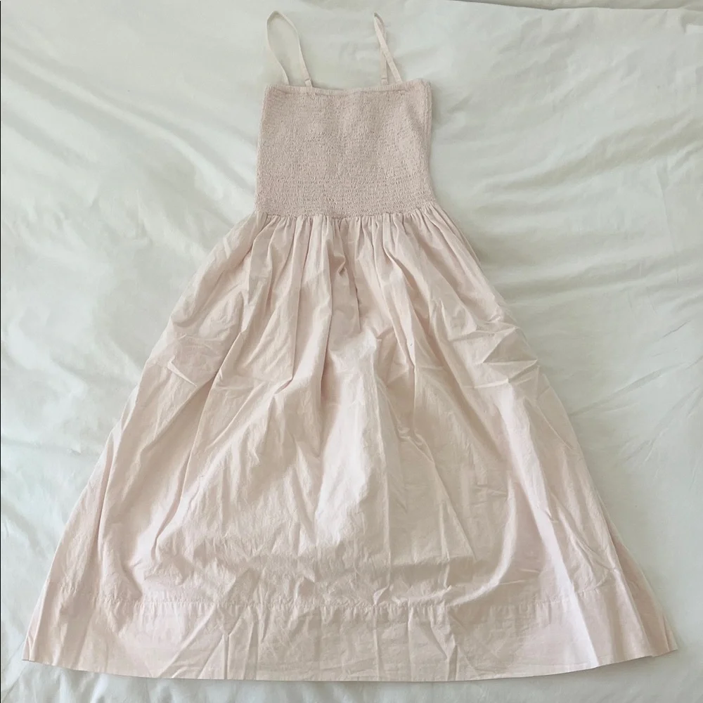 MATE the Label Smocked Organic Cotton Dress - Picture 2 of 4